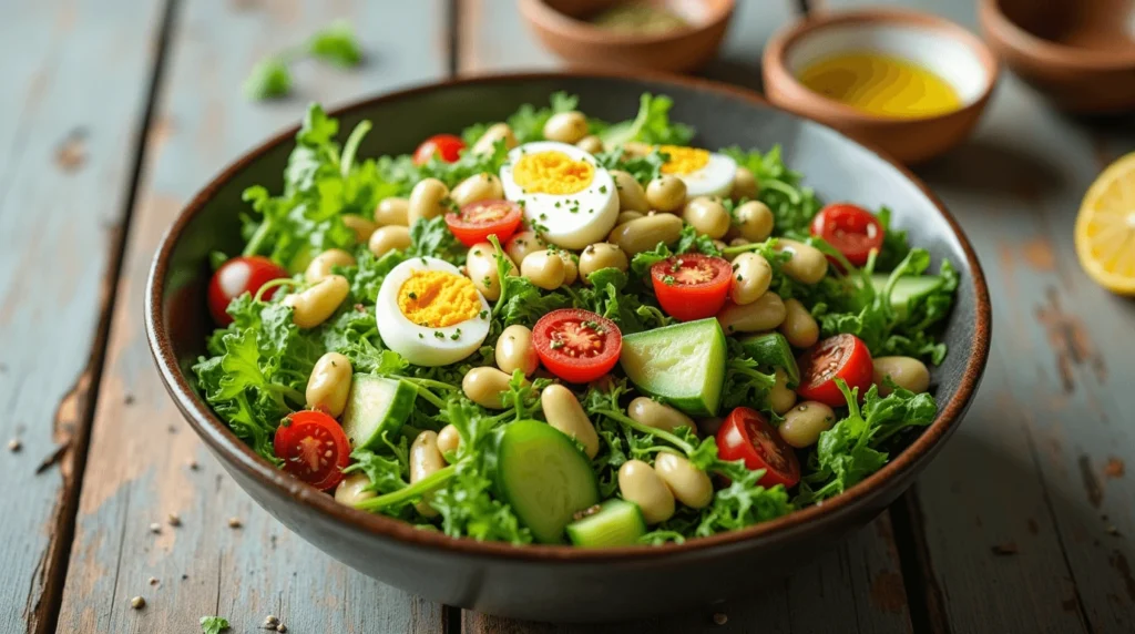 Fresh Edamame Egg Recipes Salad Bowl