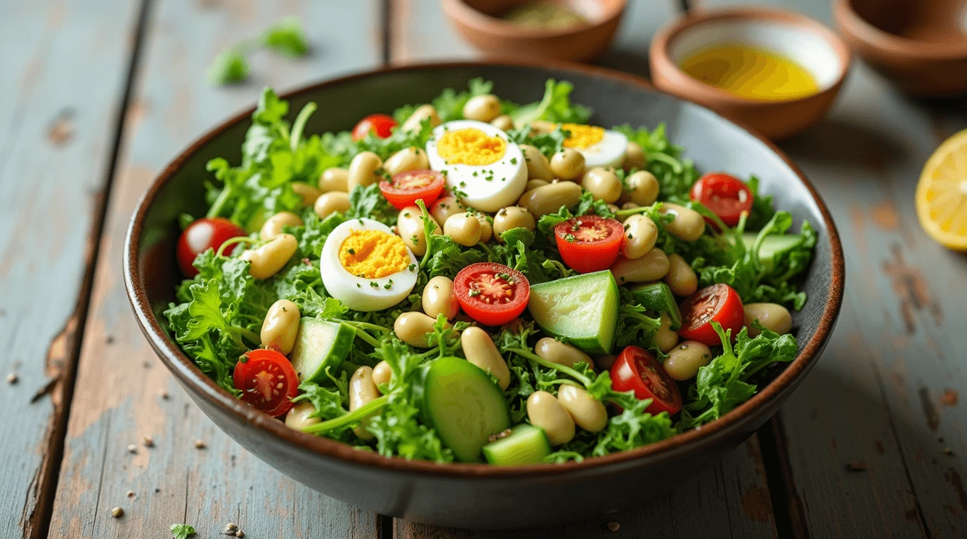 Fresh Edamame Egg Recipes Salad Bowl